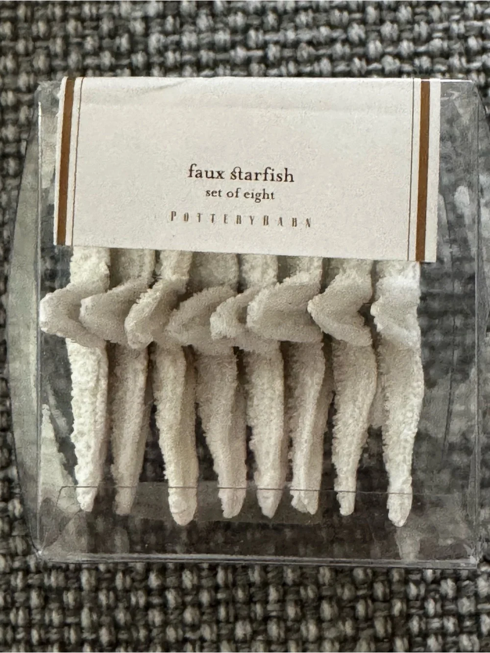 Pottery Barn Mini Faux Starfish, Base Filler, Set of 8
